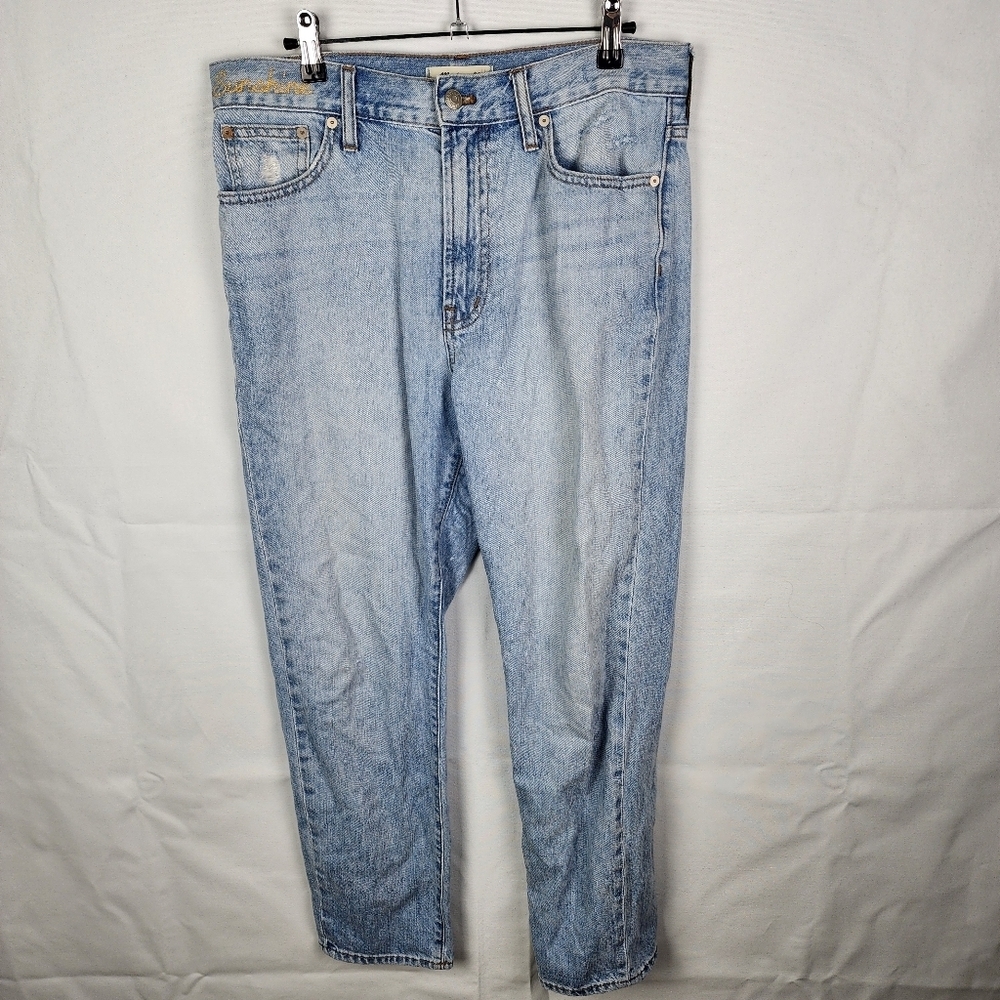 Madewell The Perfect Vintage Jean SIZE 30 Embroidered Straight Leg